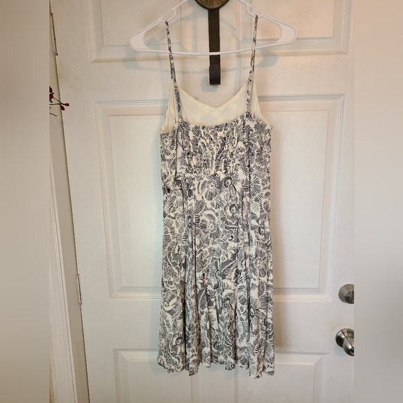 Woman's Spaghetti Strap Sun Dress, Size: Medium Color: Black & White - Picture 10 of 12